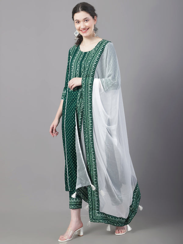 Classy Hand Block Printed Princess Line kurta Trouser Set